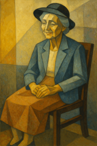 femme âgée préparée pour la messe — euthanasie et Alzheimer